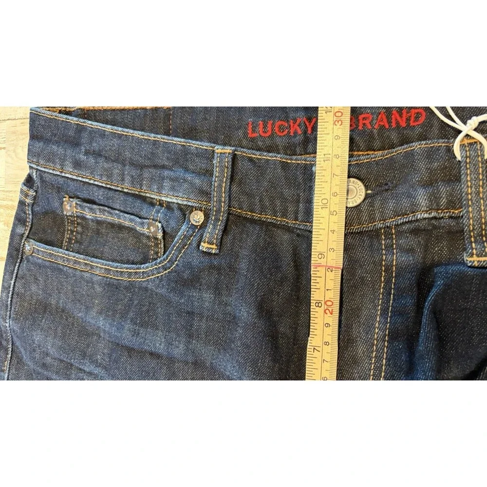 Lucky Brand Mens 221 Straight Jeans 33x31.5 Dark Wash Barite western rodeo